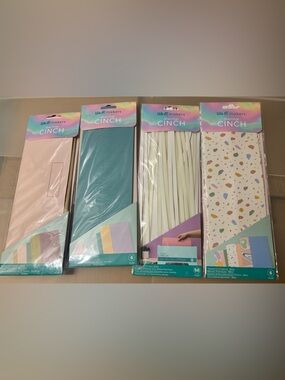 Thermal Cinch Binding Spines and Covers - Pastel Pink, Teal, White, Patterned